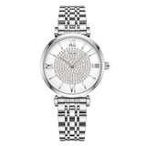 Silver Mesh Strap Quartz Watch