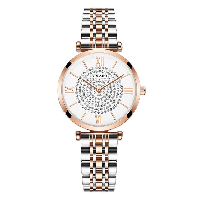 Silver Mesh Strap Quartz Watch