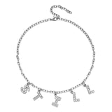 Harajuku Letter Crystal Angel Necklace