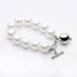 Charm Imitation Pearl Bracelet Bangle