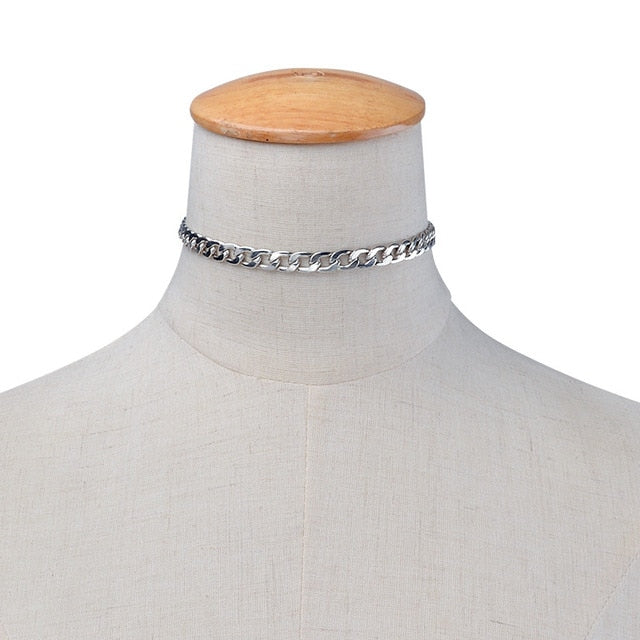 Punk Miami Cuban Choker Necklace